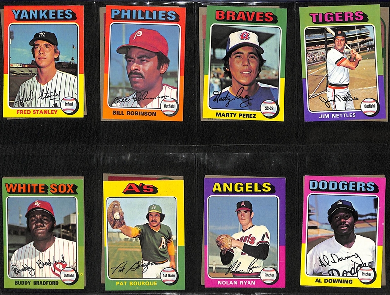 1975 Topps Mini Baseball Complete Set of 660 Cards w. George Brett & Robin Yount Rookie Cards